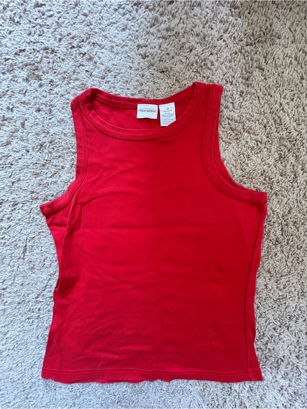Isaac Mizrahi Red Tank Top